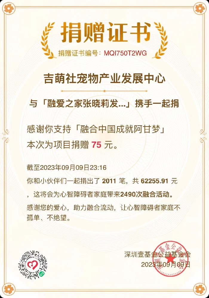 融合中国成就阿甘梦 — 推动心智障碍者全面平等融入社会
